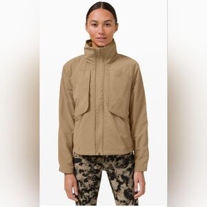 Lululemon "Always Effortless" Jacket in frontier (khaki beige) size small